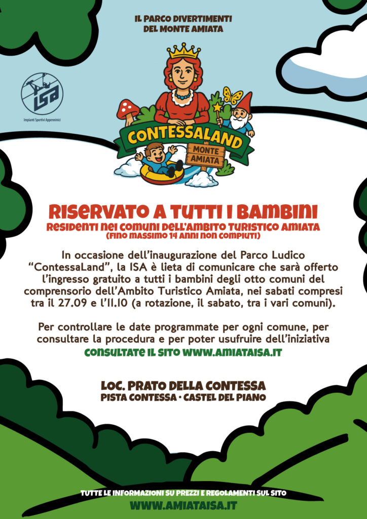 Promo inaugurazione Contessaland